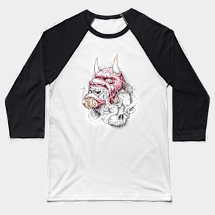 Tribal skull Baseball T-Shirt